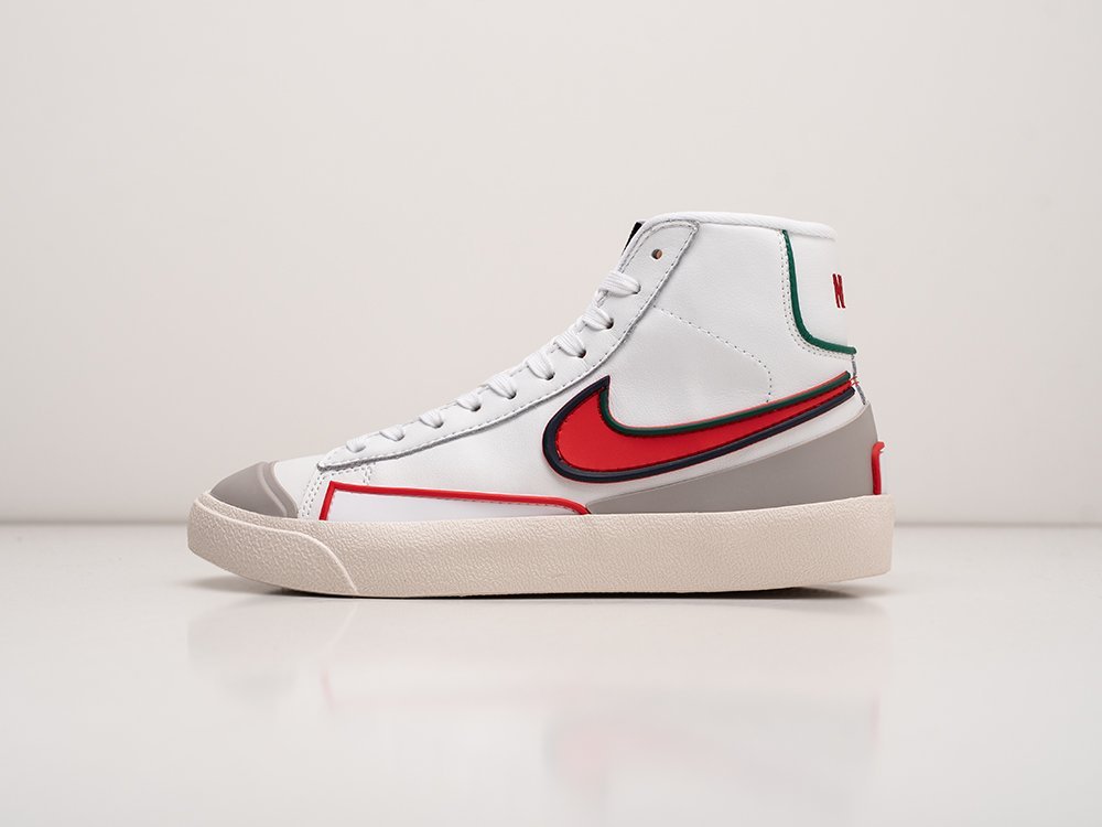 Nike Blazer Mid 77 Infinite White Crimson WMNS белые кожа женские (AR26745) - фото 1 Nike Blazer Mid 77 Infinite White Crimson WMNS белые кожа женские (AR26745) - фото 1