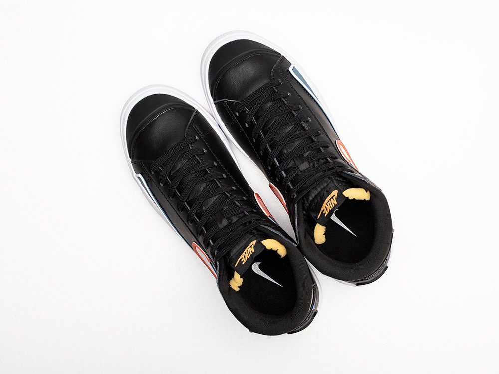 Nike Blazer Mid 77 Infinite Black черные кожа мужские (AR26746) - фото 3