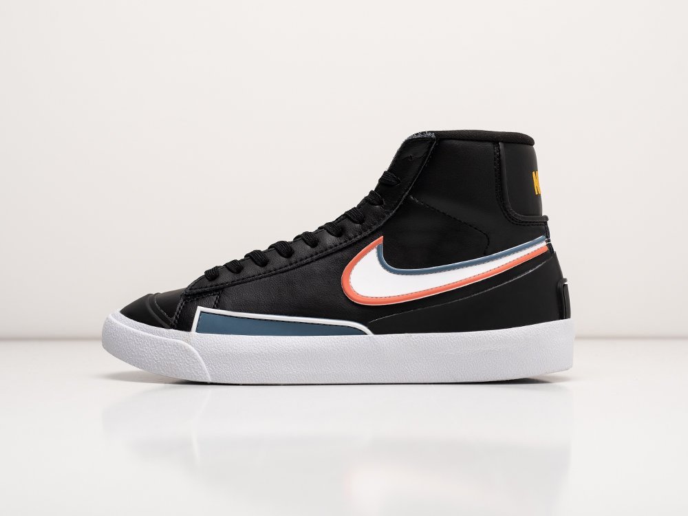 Nike Blazer Mid 77 Infinite Black черные кожа мужские (AR26746) - фото 1 Nike Blazer Mid 77 Infinite Black черные кожа мужские (AR26746) - фото 1