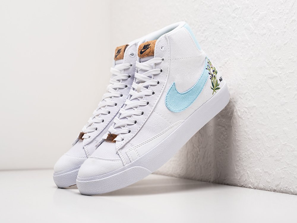Nike Blazer Mid 77 Indigo белые текстиль мужские (AR26747) - фото 2 Nike Blazer Mid 77 Indigo белые текстиль мужские (AR26747) - фото 2
