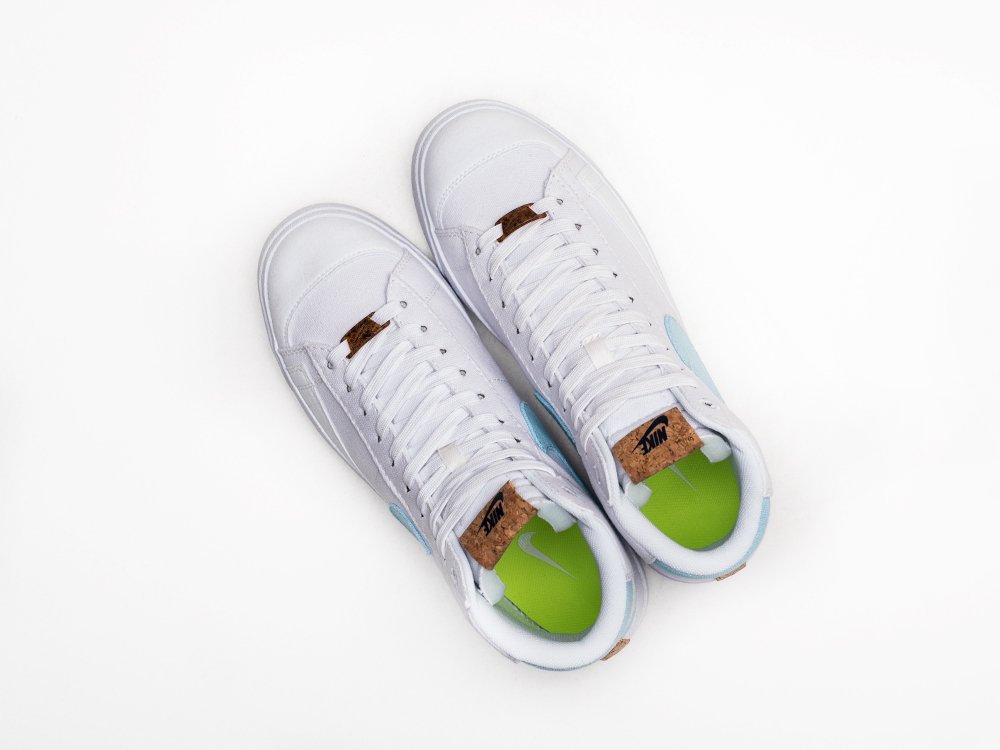 Nike Blazer Mid 77 Indigo белые текстиль мужские (AR26747) - фото 3 Nike Blazer Mid 77 Indigo белые текстиль мужские (AR26747) - фото 3