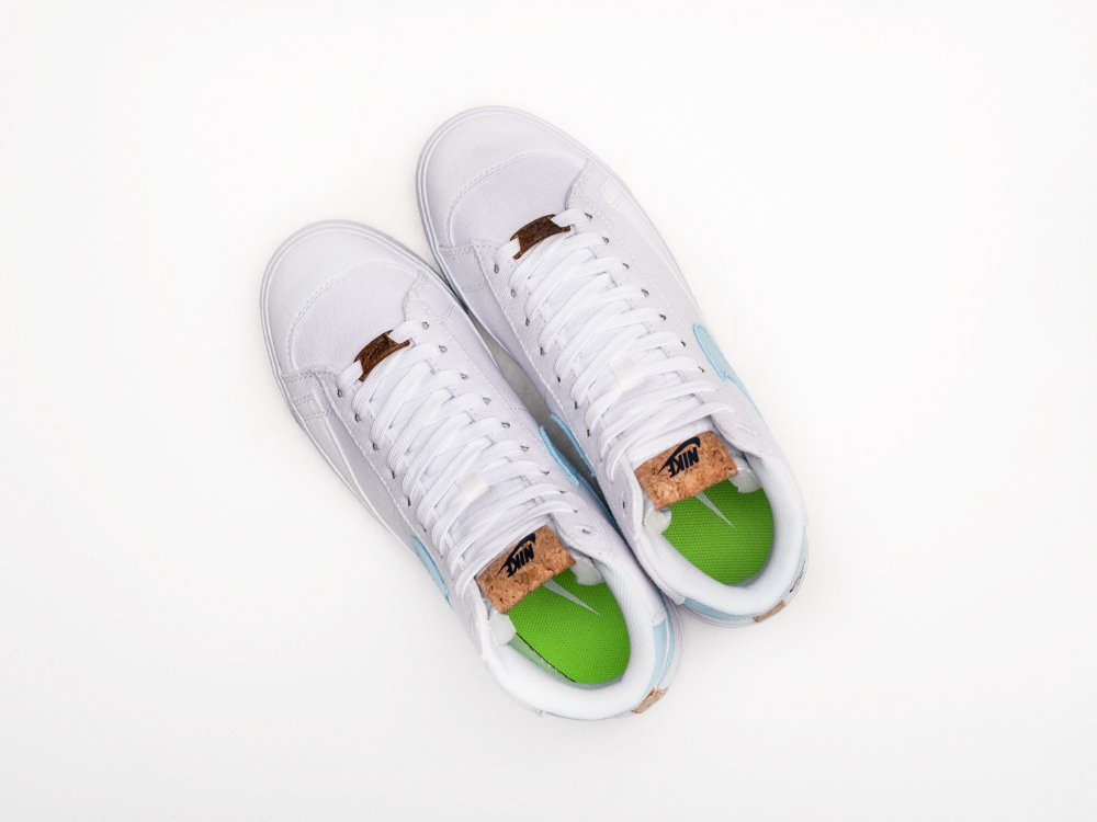 Nike Blazer Mid 77 Indigo WMNS белые текстиль женские (AR26748) - фото 3 Nike Blazer Mid 77 Indigo WMNS белые текстиль женские (AR26748) - фото 3