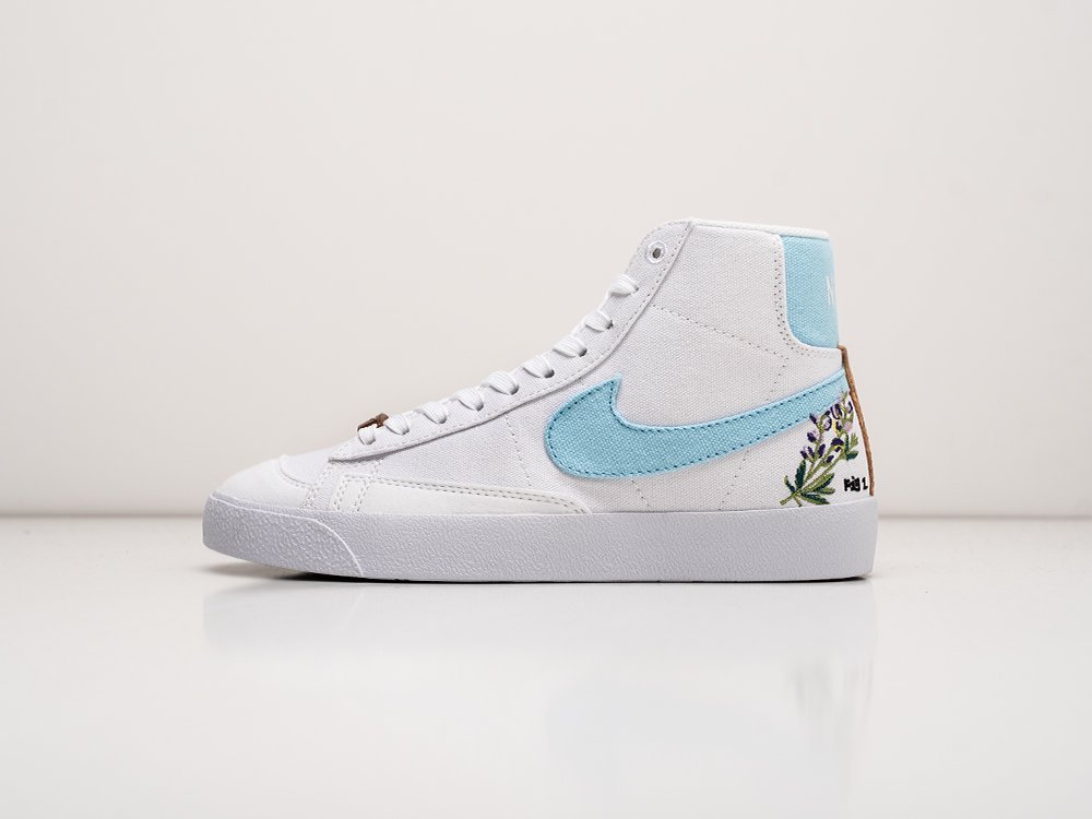Nike Blazer Mid 77 Indigo WMNS белые текстиль женские (AR26748) - фото 1 Nike Blazer Mid 77 Indigo WMNS белые текстиль женские (AR26748) - фото 1