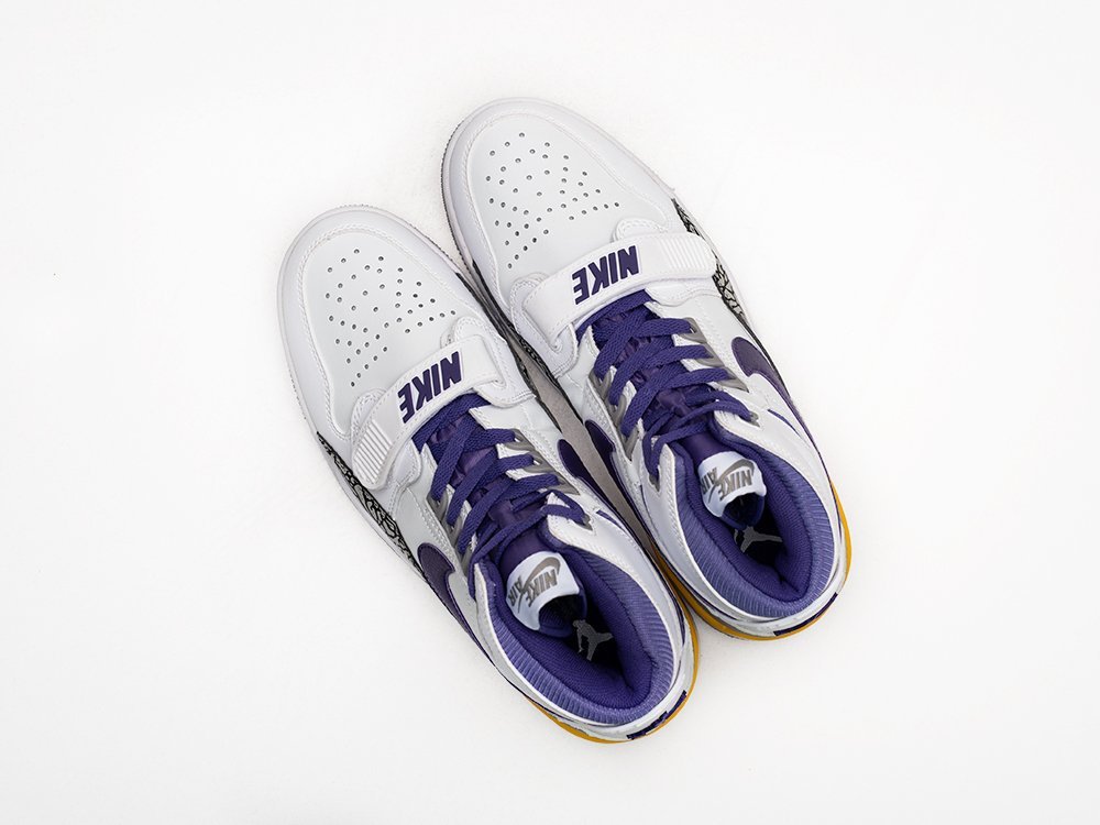 Nike Air Jordan Legacy 312 Lakers белые кожа мужские (AR26771) - фото 3 Nike Air Jordan Legacy 312 Lakers белые кожа мужские (AR26771) - фото 3