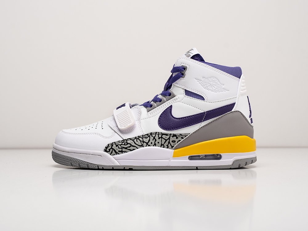 Nike Air Jordan Legacy 312 Lakers белые кожа мужские (AR26771) - фото 1