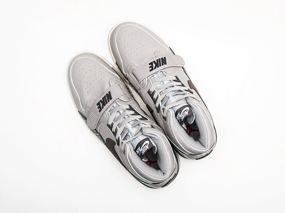 Nike Air Jordan Legacy 312 Wolf Grey серые кожа мужские (AR26772) - фото 3 Nike Air Jordan Legacy 312 Wolf Grey серые кожа мужские (AR26772) - фото 3