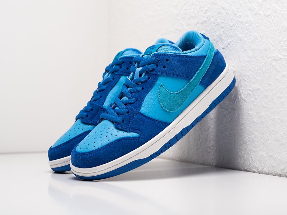 Nike SB Dunk Low Blue Raspberry голубые замша мужские (AR26773) - фото 2