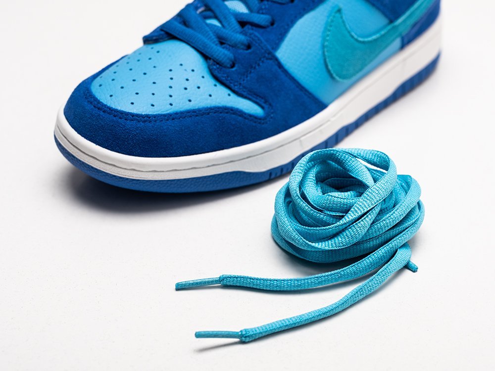 Nike SB Dunk Low Blue Raspberry голубые замша мужские (AR26773) - фото 4