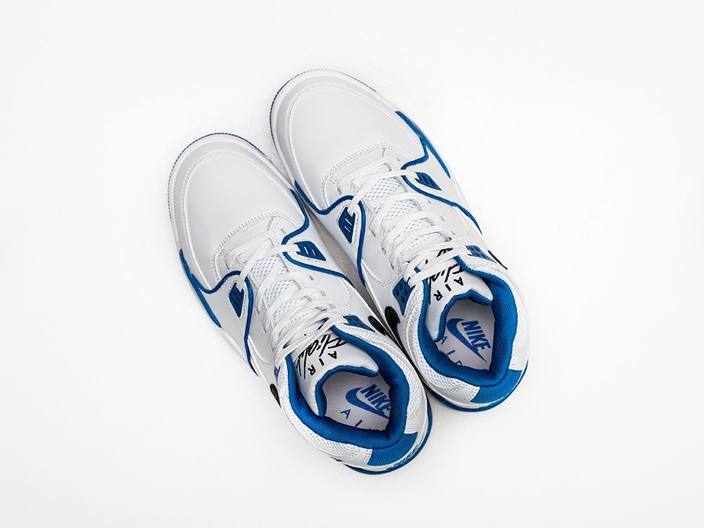 Nike Air Flight 89 Obsidian Blue белые кожа мужские (AR26809) - фото 3 Nike Air Flight 89 Obsidian Blue белые кожа мужские (AR26809) - фото 3