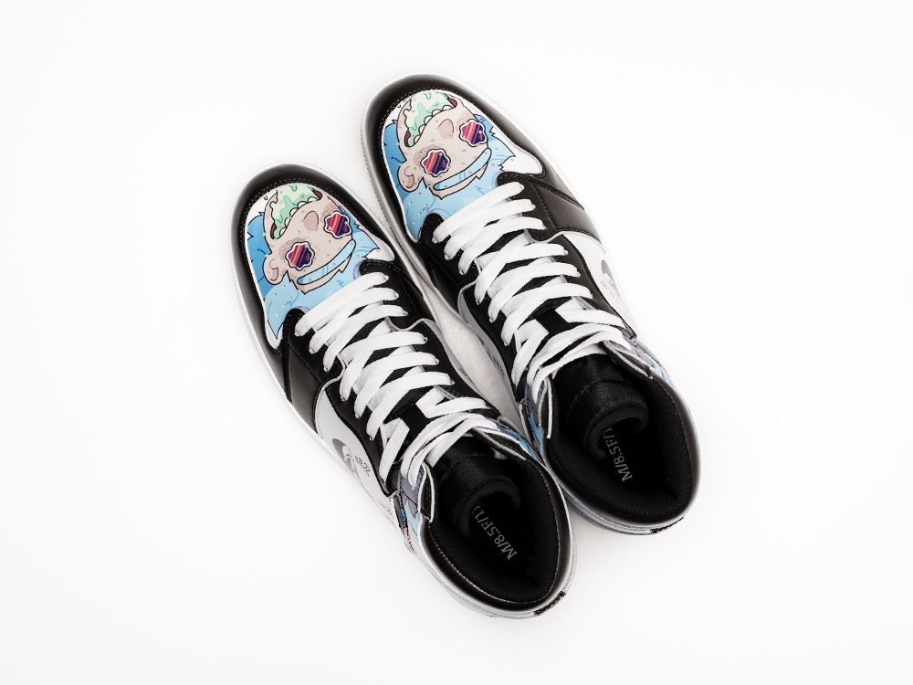 Nike Air Jordan 1 Mid Rick and Morty разноцветные кожа мужские (AR26813) - фото 3 Nike Air Jordan 1 Mid Rick and Morty разноцветные кожа мужские (AR26813) - фото 3