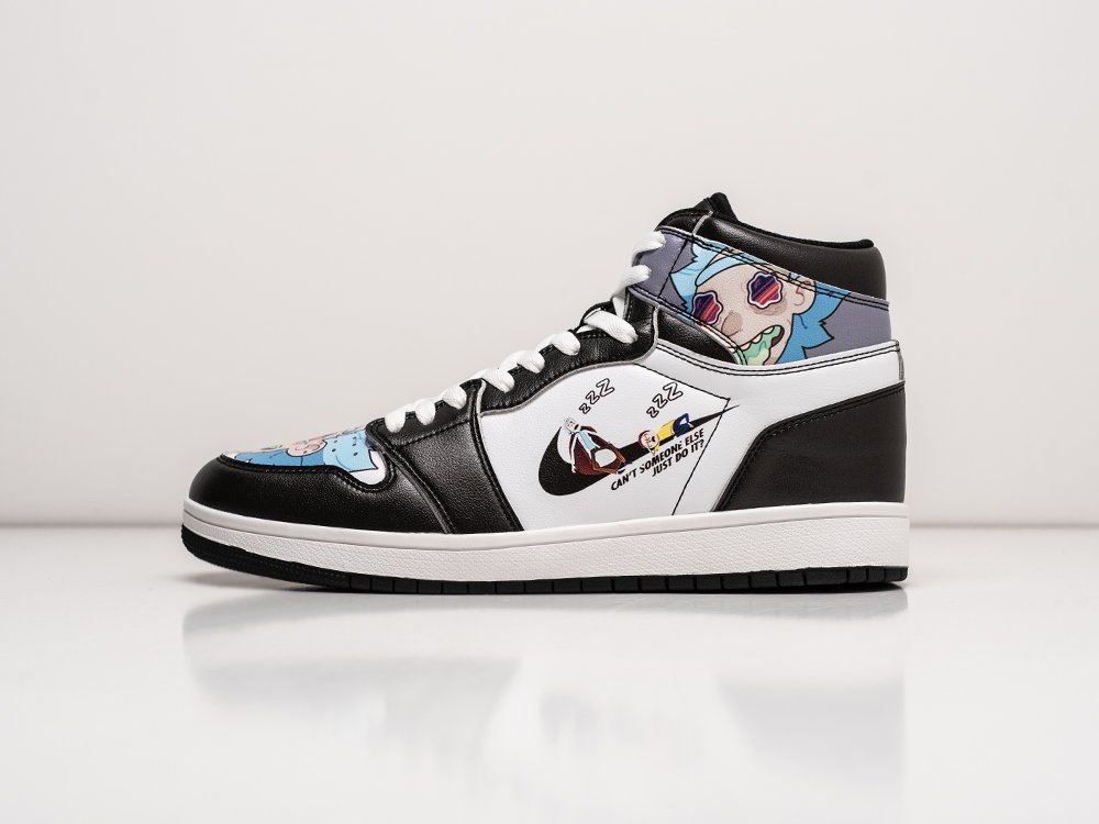 Nike Air Jordan 1 Mid Rick and Morty разноцветные кожа мужские (AR26813) - фото 1 Nike Air Jordan 1 Mid Rick and Morty разноцветные кожа мужские (AR26813) - фото 1