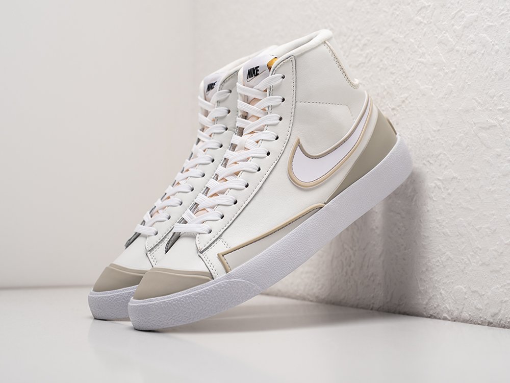 Nike Blazer Mid 77 Infinite белые кожа мужские (AR26815) - фото 2 Nike Blazer Mid 77 Infinite белые кожа мужские (AR26815) - фото 2