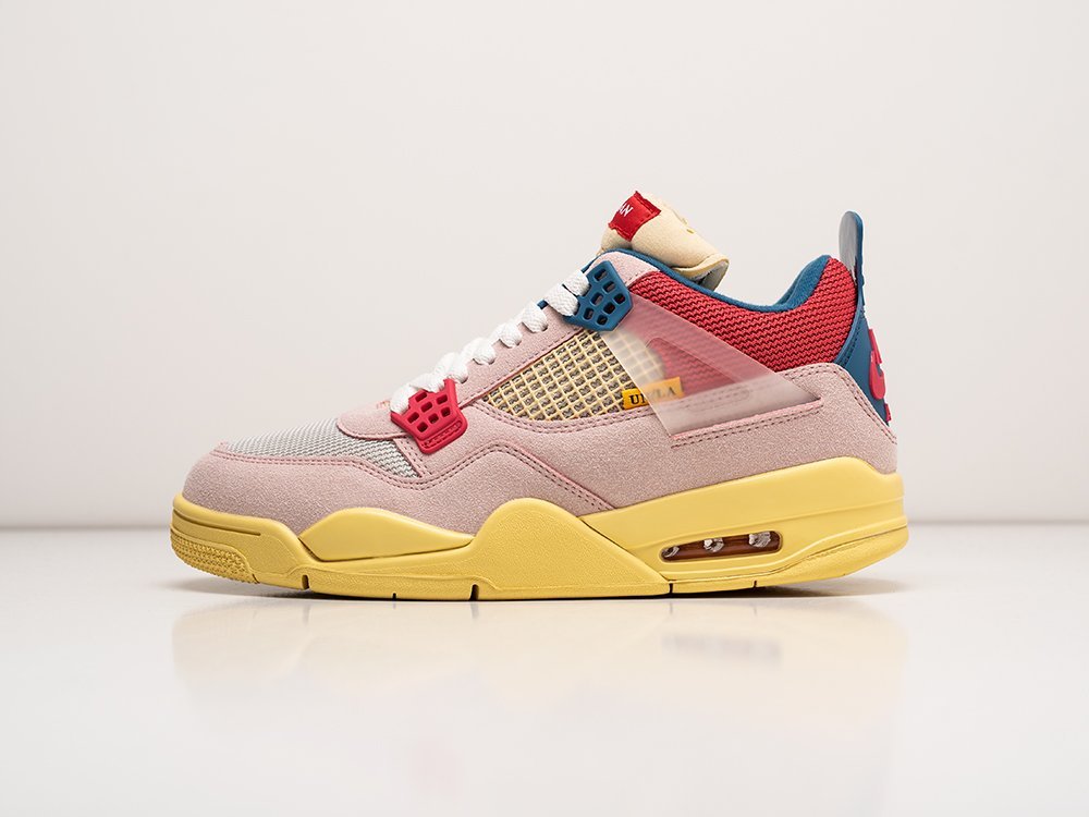 Nike x Union LA x Air Jordan 4 Retro Guava Ice розовые замша мужские (AR26818) - фото 1 Nike x Union LA x Air Jordan 4 Retro Guava Ice розовые замша мужские (AR26818) - фото 1