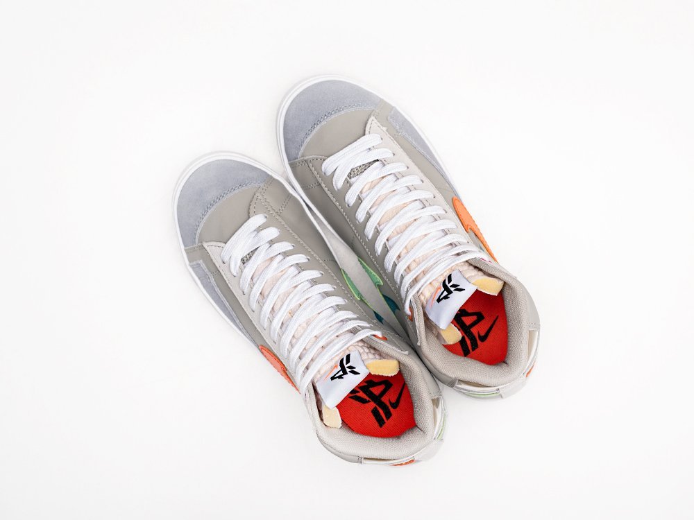 Nike Blazer Mid 77 VNTG SHANGHAI WMNS белые кожа женские (AR26828) - фото 3 Nike Blazer Mid 77 VNTG SHANGHAI WMNS белые кожа женские (AR26828) - фото 3