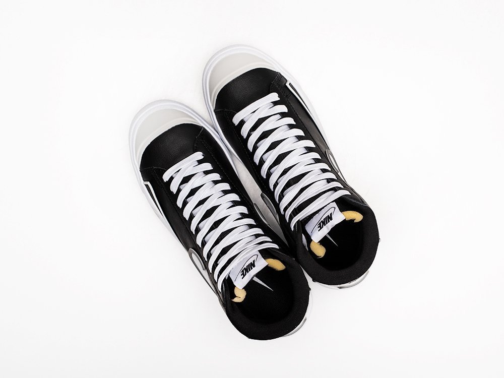 Nike Blazer Mid 77 Infinite Black White черные кожа мужские (AR26829) - фото 3 Nike Blazer Mid 77 Infinite Black White черные кожа мужские (AR26829) - фото 3