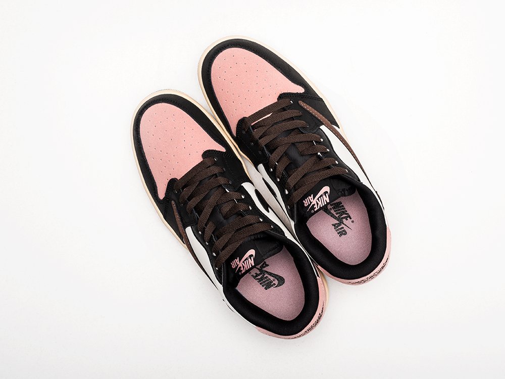 Nike Air Jordan 1 Low x Travis Scott Bleached Coral разноцветные кожа мужские (AR26830) - фото 3 Nike Air Jordan 1 Low x Travis Scott Bleached Coral разноцветные кожа мужские (AR26830) - фото 3