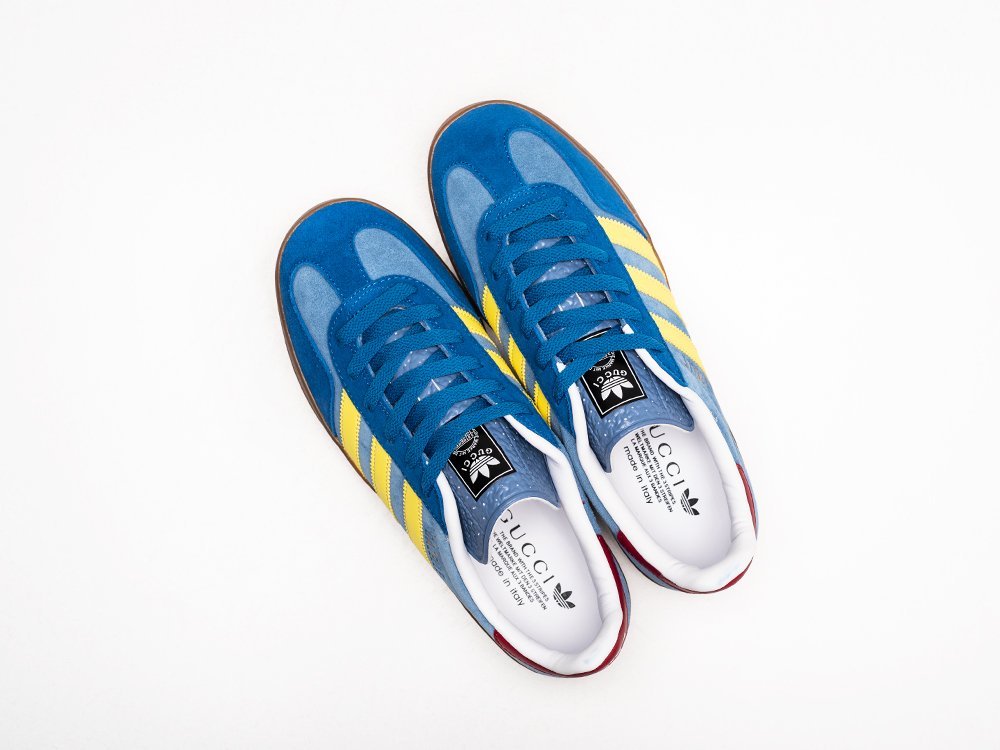 Adidas Gazelle OG x Gucci синие замша мужские (AR26838) - фото 3