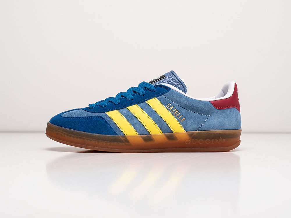 Adidas Gazelle OG x Gucci синие замша мужские (AR26838) - фото 1 Adidas Gazelle OG x Gucci синие замша мужские (AR26838) - фото 1