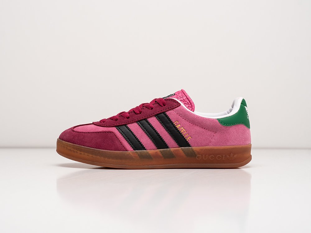 Adidas Gazelle OG x Gucci WMNS розовые замша женские (AR26840) - фото 1 Adidas Gazelle OG x Gucci WMNS розовые замша женские (AR26840) - фото 1