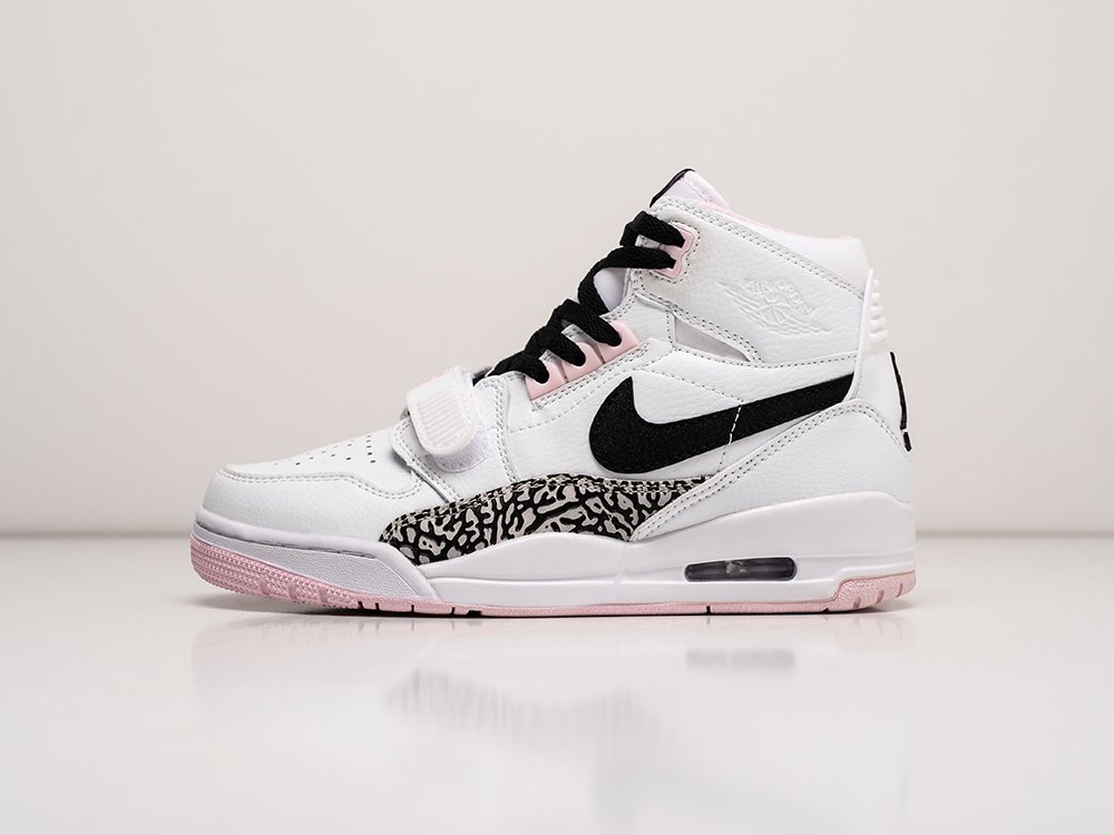Nike Air Jordan Legacy 312 Pink Foam WMNS белые кожа женские (AR26847) - фото 1
