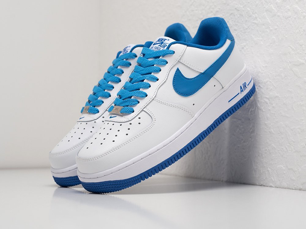 Nike Air Force 1 Low 07 Medium Blue белые кожа мужские (AR26872) - фото 2 Nike Air Force 1 Low 07 Medium Blue белые кожа мужские (AR26872) - фото 2