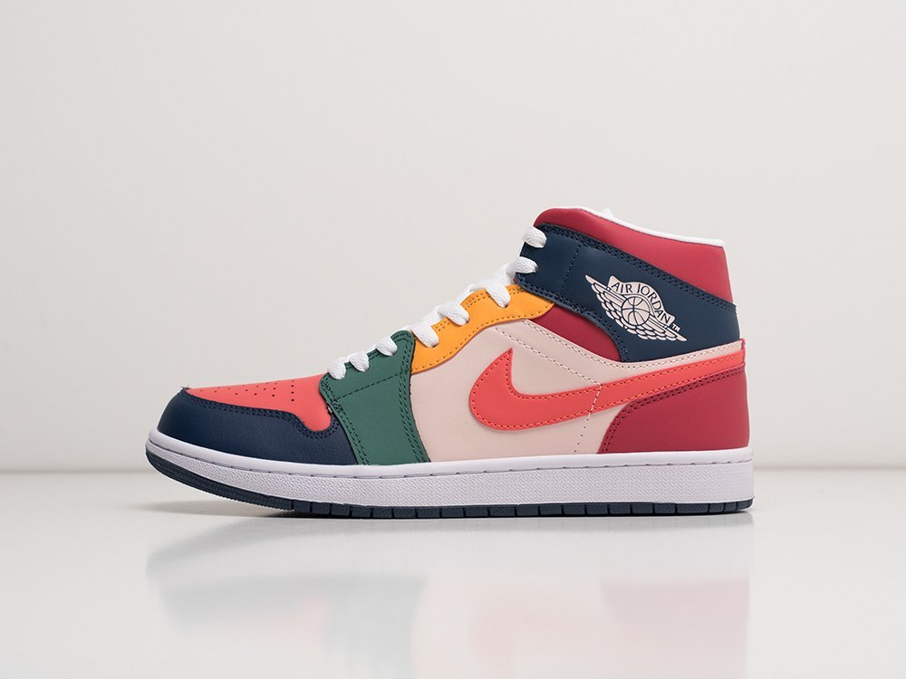 Nike Air Jordan 1 Mid SE Multi-Color разноцветные кожа мужские (AR26877) - фото 1 Nike Air Jordan 1 Mid SE Multi-Color разноцветные кожа мужские (AR26877) - фото 1
