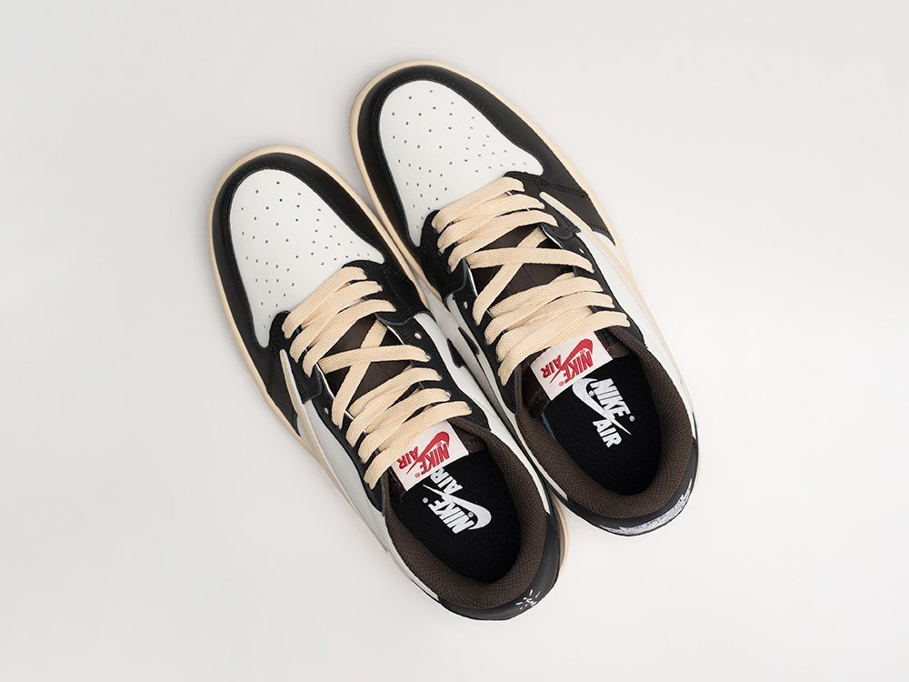 Nike Air Jordan 1 Low x Travis Scott белые кожа мужские (AR26878) - фото 3