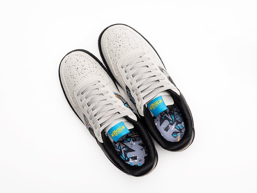 Nike Air Force 1 Low LV8 GS Graffiti Graphics серые кожа мужские (AR26880) - фото 3 Nike Air Force 1 Low LV8 GS Graffiti Graphics серые кожа мужские (AR26880) - фото 3