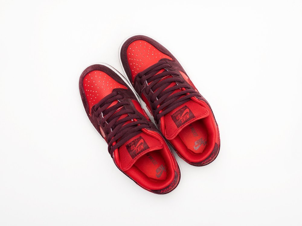 Nike SB Dunk Low Cherry WMNS красные замша женские (AR26889) - фото 3