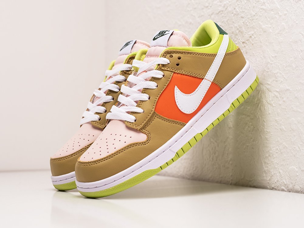 Nike SB Dunk Low Brown Green разноцветные кожа мужские (AR27013) - фото 2 Nike SB Dunk Low Brown Green разноцветные кожа мужские (AR27013) - фото 2