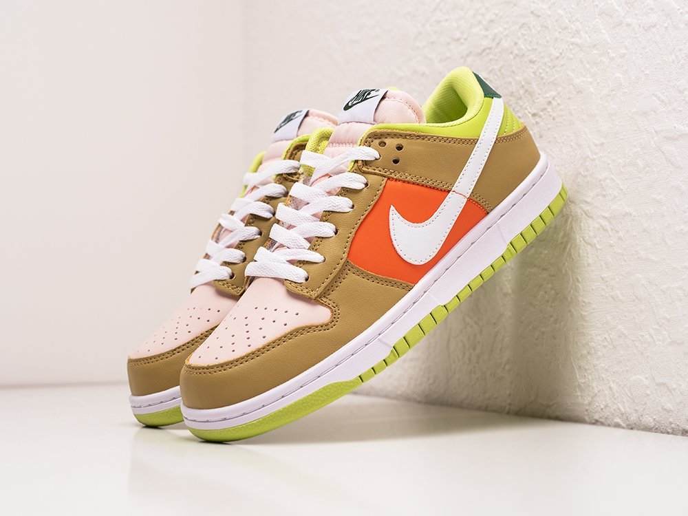 Nike SB Dunk Low Brown Green WMNS разноцветные кожа женские (AR27014) - фото 2