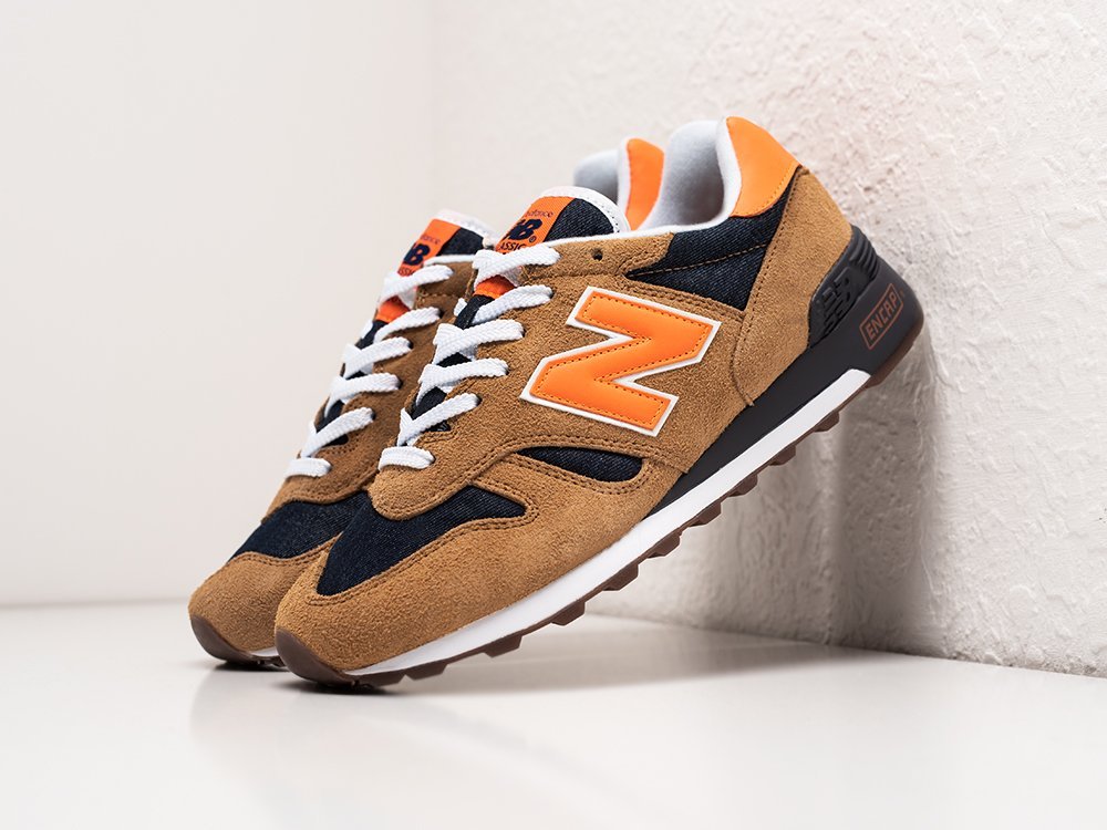 New Balance x Levis x 1300 Made In USA Orange Tab оранжевые замша мужские (AR27093) - фото 2