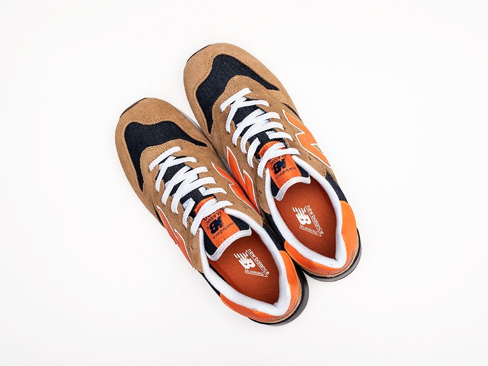 New Balance x Levis x 1300 Made In USA Orange Tab оранжевые замша мужские (AR27093) - фото 3