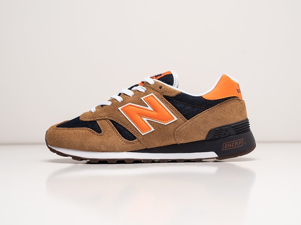 New Balance x Levis x 1300 Made In USA Orange Tab оранжевые замша мужские (AR27093) - фото 1