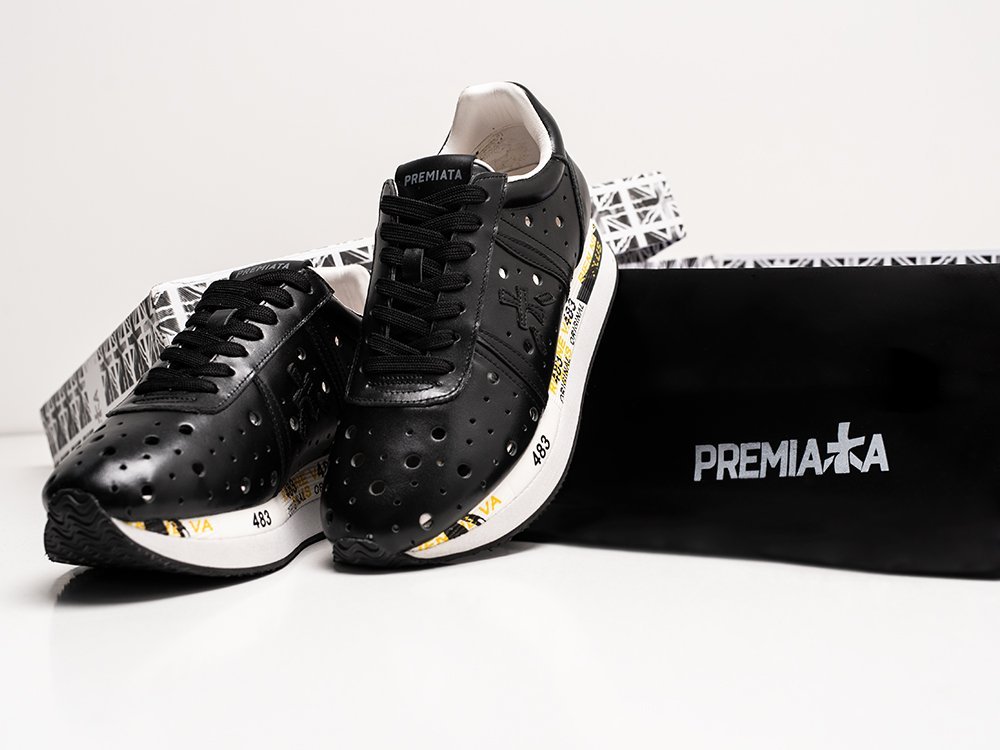 Premiata Conny WMNS черные кожа женские (AR27097) - фото 4 Premiata Conny WMNS черные кожа женские (AR27097) - фото 4