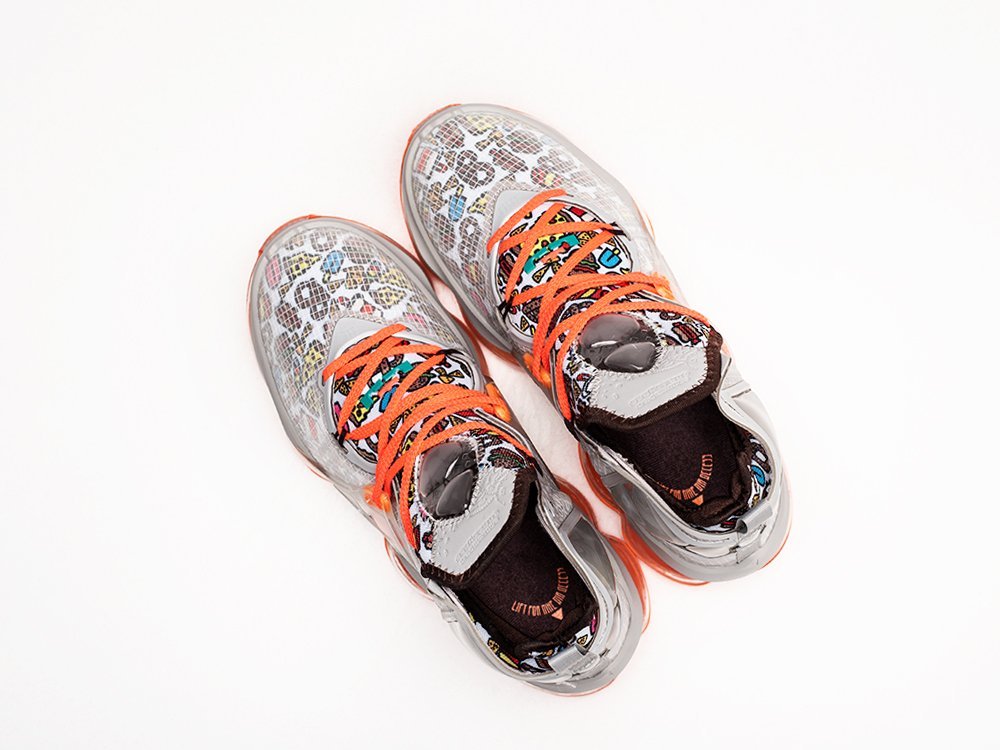 Nike Lebron XIX Fast Food серые текстиль мужские (AR27118) - фото 3 Nike Lebron XIX Fast Food серые текстиль мужские (AR27118) - фото 3