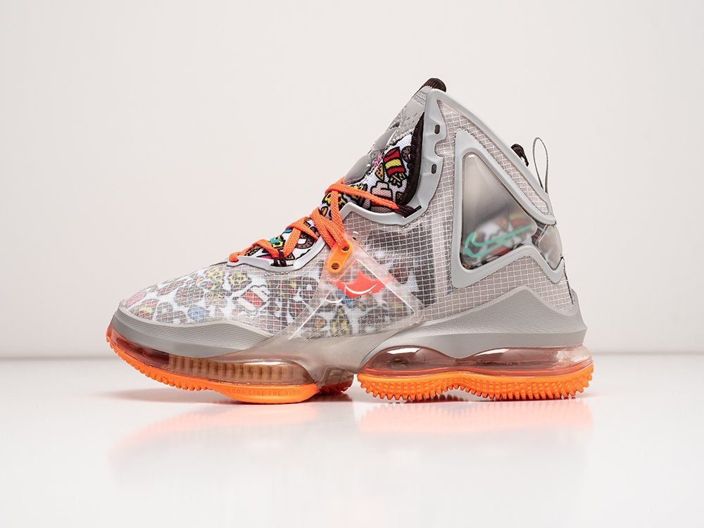 Nike Lebron XIX Fast Food серые текстиль мужские (AR27118) - фото 1 Nike Lebron XIX Fast Food серые текстиль мужские (AR27118) - фото 1