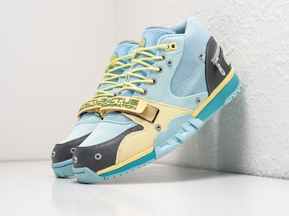 Nike x Travis Scott x Air Trainer 1 SP Grey Haze голубые текстиль мужские (AR27119) - фото 2 Nike x Travis Scott x Air Trainer 1 SP Grey Haze голубые текстиль мужские (AR27119) - фото 2