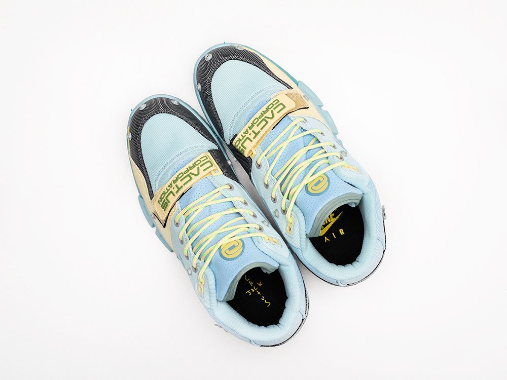 Nike x Travis Scott x Air Trainer 1 SP Grey Haze голубые текстиль мужские (AR27119) - фото 3 Nike x Travis Scott x Air Trainer 1 SP Grey Haze голубые текстиль мужские (AR27119) - фото 3