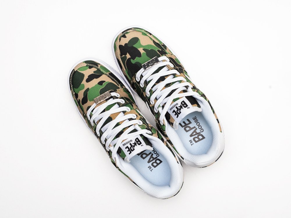 Bape Bapesta Low ABC Camo зеленые текстиль мужские (AR27142) - фото 3 Bape Bapesta Low ABC Camo зеленые текстиль мужские (AR27142) - фото 3