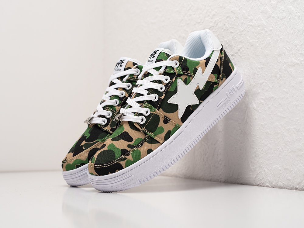 Bape Bapesta Low ABC Camo WMNS зеленые текстиль женские (AR27143) - фото 2 Bape Bapesta Low ABC Camo WMNS зеленые текстиль женские (AR27143) - фото 2