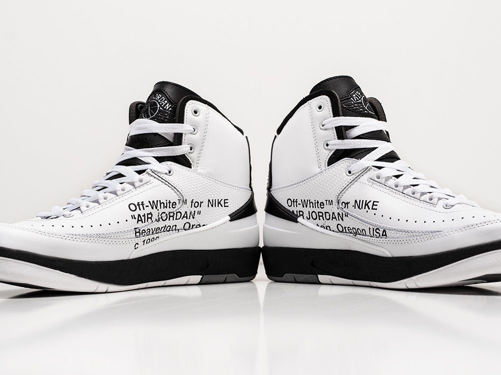 Nike Air Jordan 2 Retro Wing It Off-White белые кожа мужские (AR27145) - фото 4 Nike Air Jordan 2 Retro Wing It Off-White белые кожа мужские (AR27145) - фото 4