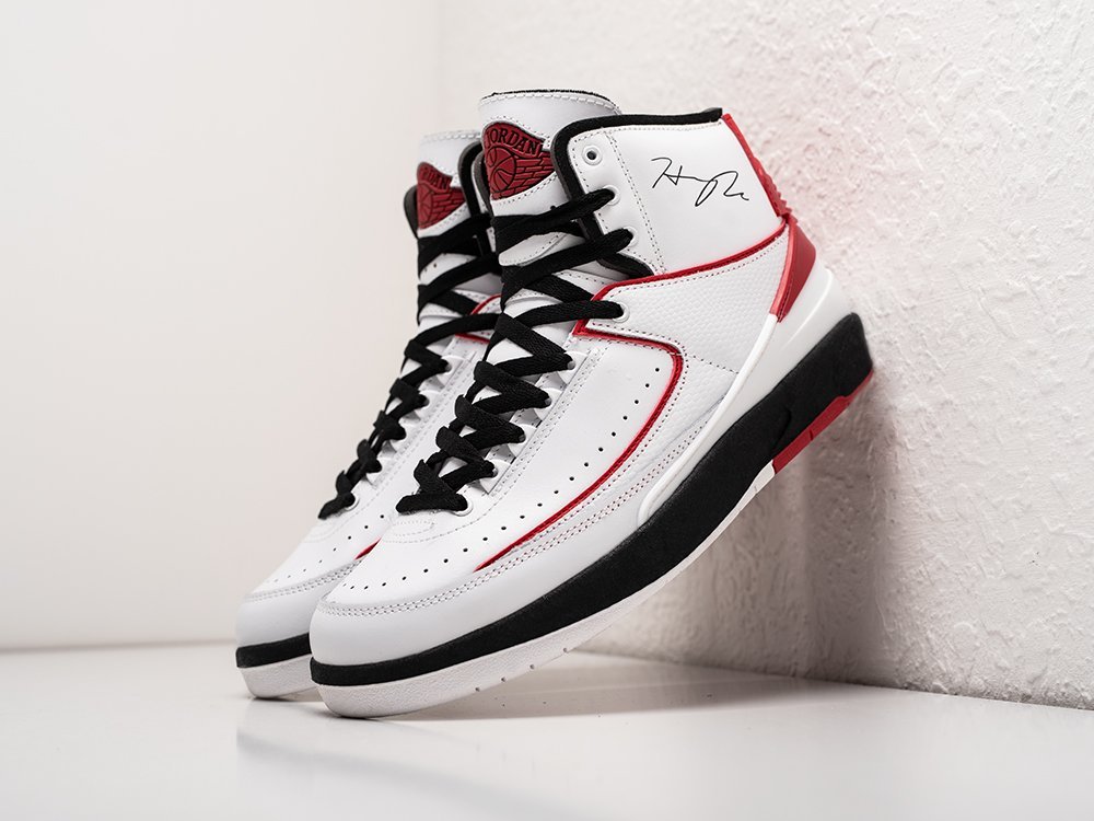 Nike Air Jordan 2 Retro Chicago 2022 Off-White белые кожа мужские (AR27146) - фото 2 Nike Air Jordan 2 Retro Chicago 2022 Off-White белые кожа мужские (AR27146) - фото 2