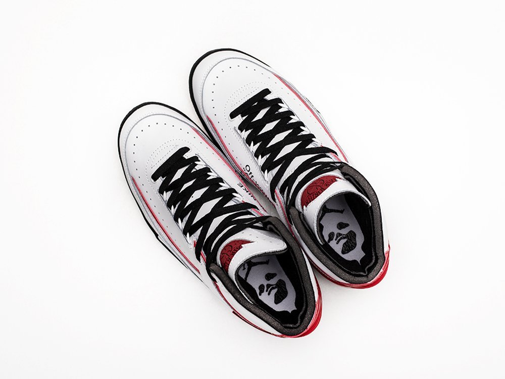 Nike Air Jordan 2 Retro Chicago 2022 Off-White белые кожа мужские (AR27146) - фото 3 Nike Air Jordan 2 Retro Chicago 2022 Off-White белые кожа мужские (AR27146) - фото 3