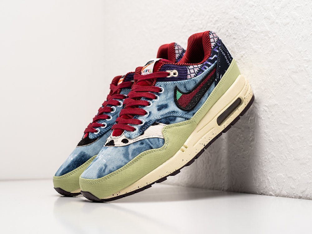 Nike x Concepts x Air Max 1 Friday синие текстиль мужские (AR27153) - фото 2 Nike x Concepts x Air Max 1 Friday синие текстиль мужские (AR27153) - фото 2
