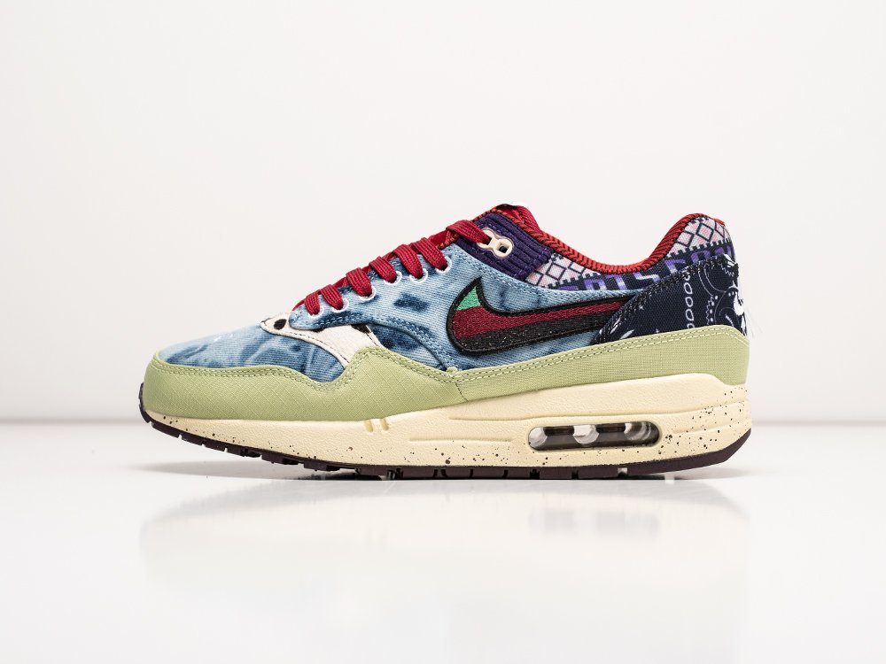 Nike x Concepts x Air Max 1 Friday синие текстиль мужские (AR27153) - фото 1