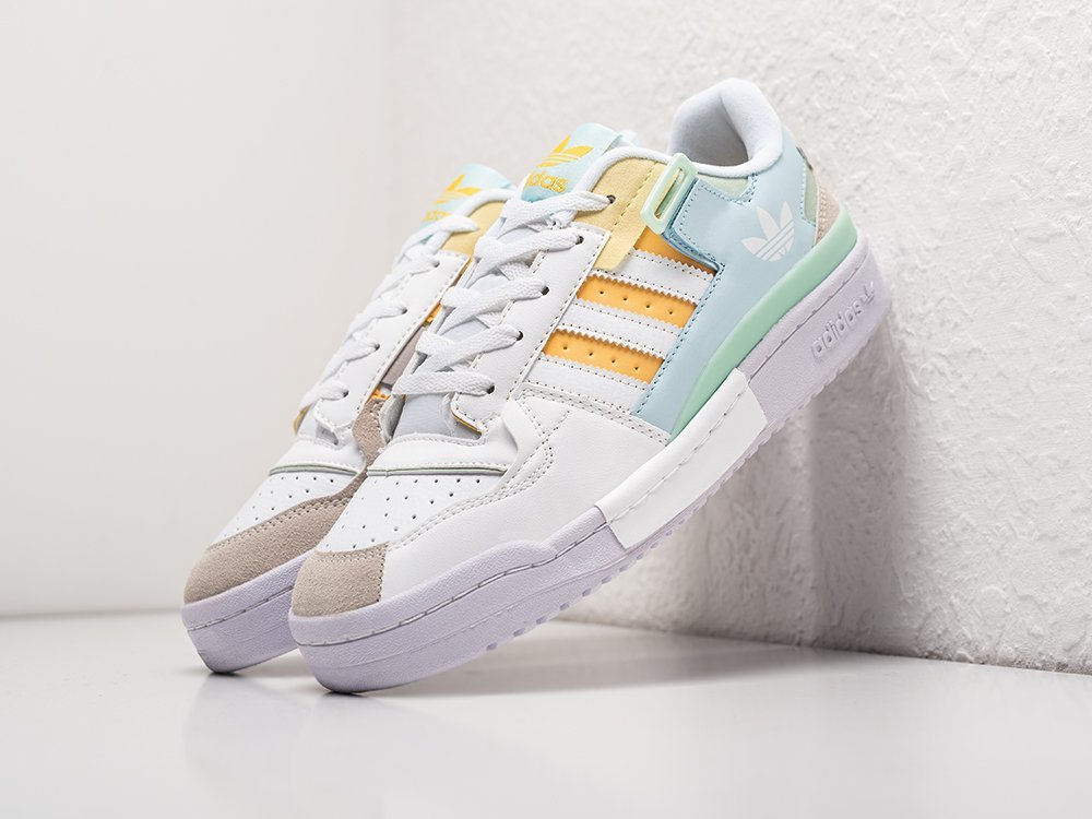 Adidas Forum Low Exhibit Cloud White белые кожа мужские (AR27187) - фото 2 Adidas Forum Low Exhibit Cloud White белые кожа мужские (AR27187) - фото 2