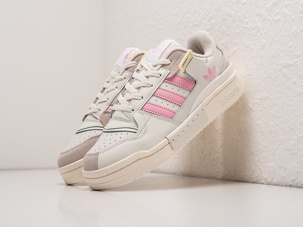 Adidas Forum Low Exhibit Pink WMNS белые кожа женские (AR27189) - фото 2 Adidas Forum Low Exhibit Pink WMNS белые кожа женские (AR27189) - фото 2