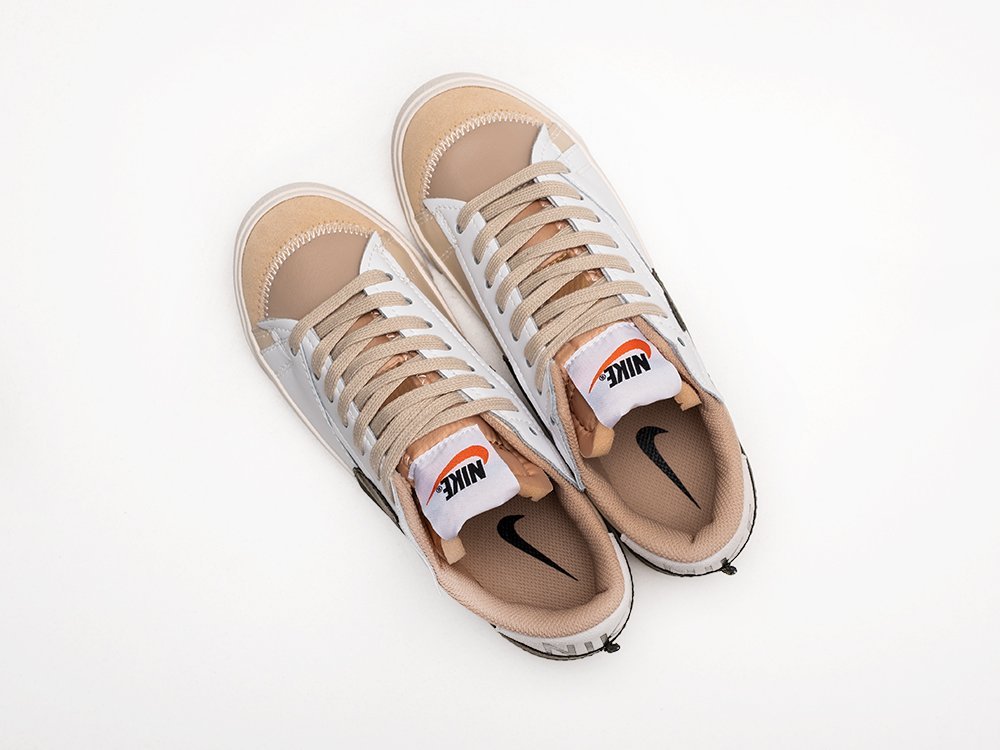 Nike Blazer Low 77 Jumbo Sand Drift Medium Olive бежевые кожа мужские (AR27191) - фото 3 Nike Blazer Low 77 Jumbo Sand Drift Medium Olive бежевые кожа мужские (AR27191) - фото 3