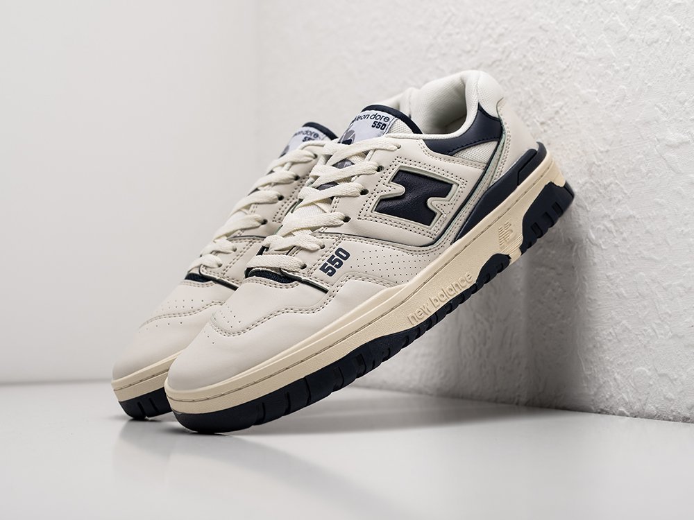 New Balance 550 Aime Leon Dore Navy белые кожа мужские (AR27202) - фото 2 New Balance 550 Aime Leon Dore Navy белые кожа мужские (AR27202) - фото 2